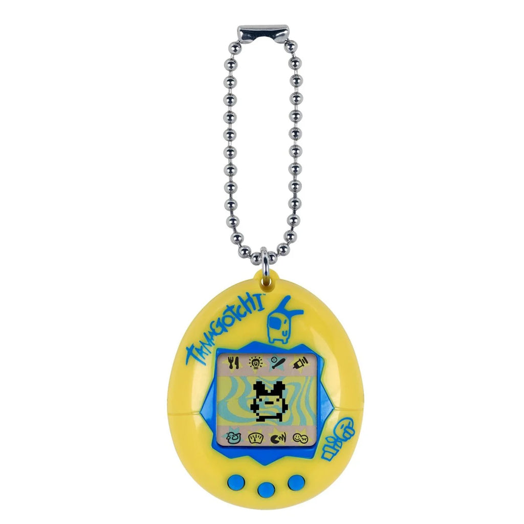 Bandai - The Original Tamagotchi (Gen 2) Yellow with Blue Portable Electronic Game (42812) LOW STOCK