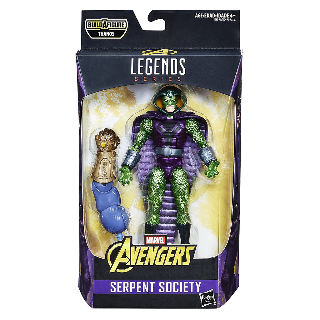 Marvel Legends - Avengers - Thanos (MCU) BAF - Serpent Society: Klaus Voorhees King Cobra Figure E1390 LOW STOCK