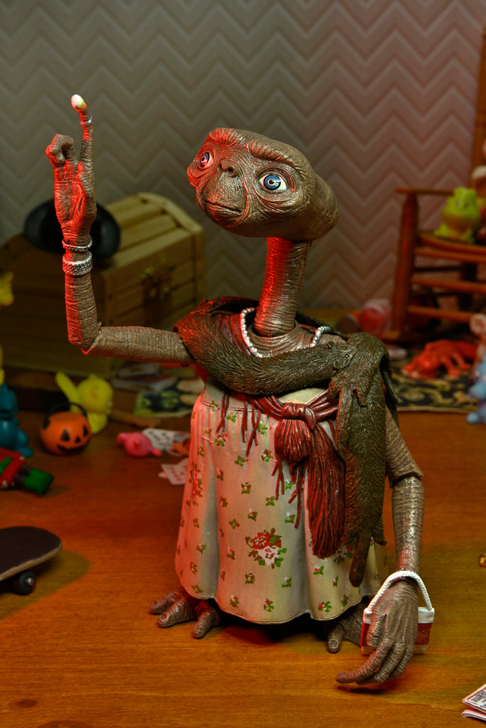 NECA Ultimate E.T. The Extra-Terrestrial 40th anniversary Dress-Up E.T. Action Figure (55077)