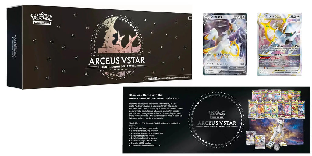 pokemon trading card game arceus vstar ultra Pokemon Trading Card Game: Arceus VSTAR Ultra-Premium Collection Exclu – Toynado