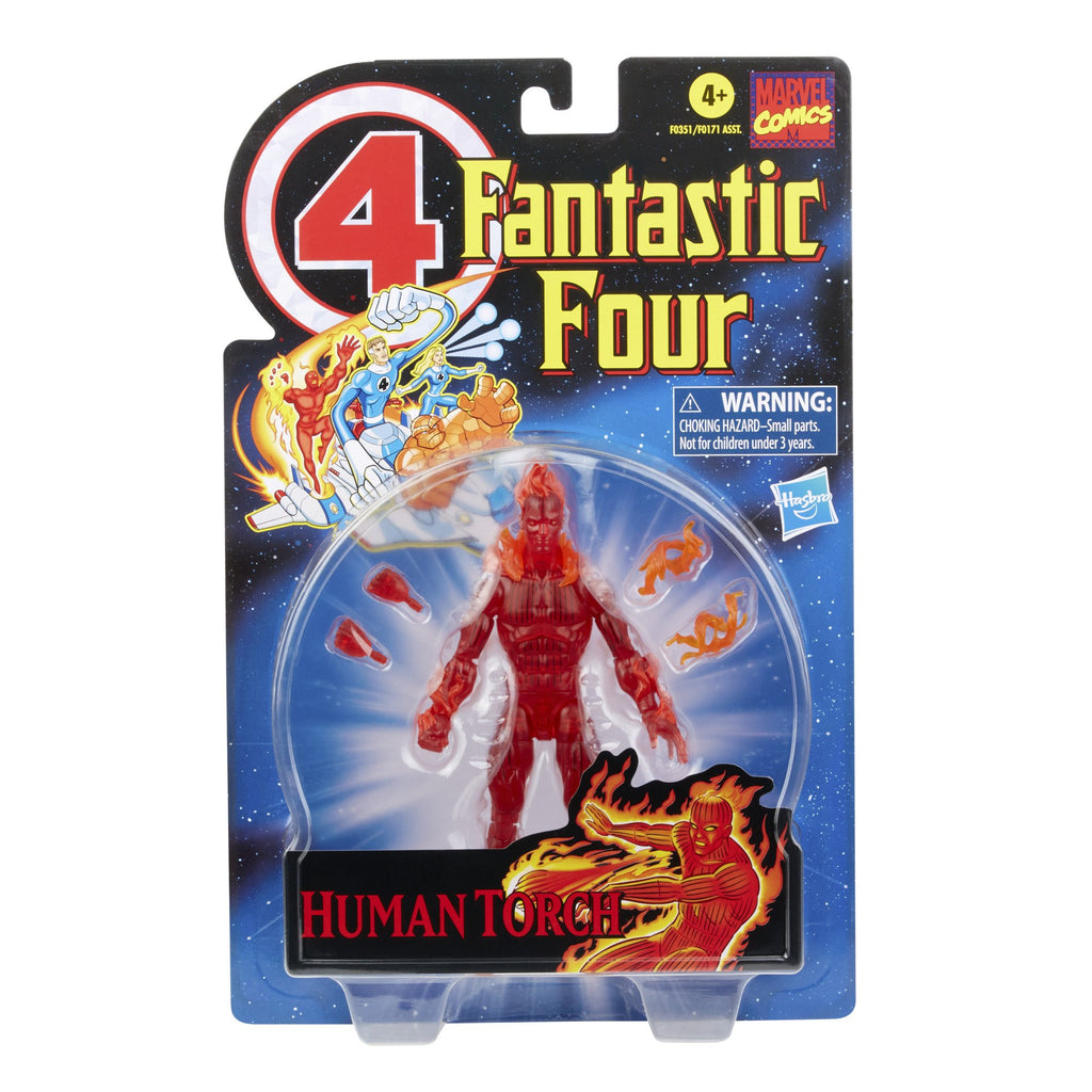 Marvel Legends Retro Collection - Fantastic Four - The Human Torch (F0351) Action Figure LOW STOCK