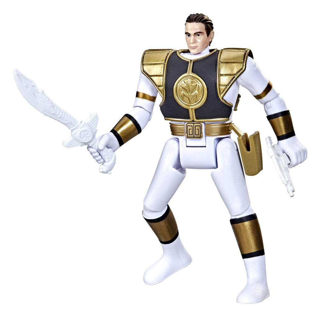 Mighty Morphin Power Rangers - Retro-Morphin Power Rangers - White Ranger Tommy Action Figure (F0547)