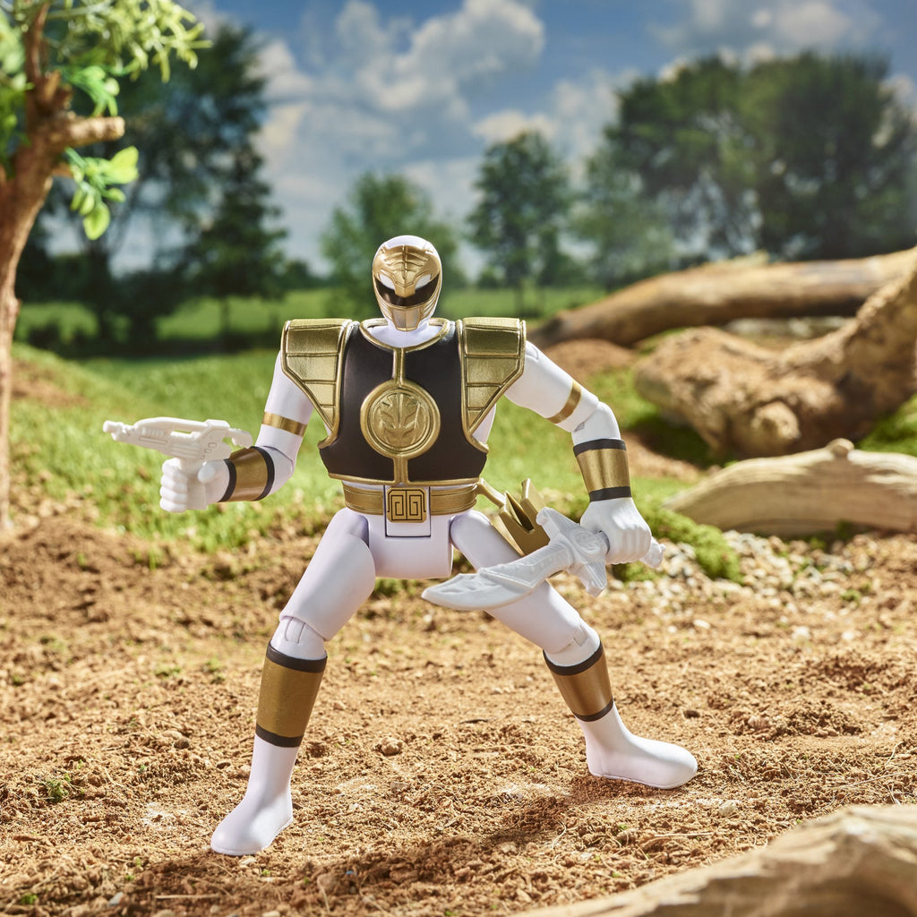 Mighty Morphin Power Rangers - Retro-Morphin Power Rangers - White Ranger Tommy Action Figure (F0547)
