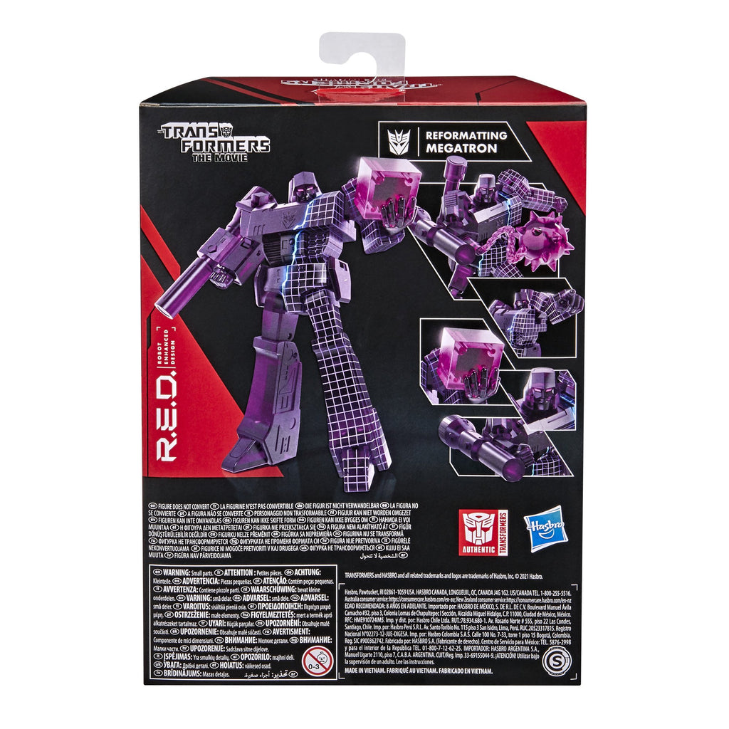 Transformers - R.E.D. [Robot Enhanced Design] - Transformers The Movie Reformatting Megatron Action Figure (F0743) LOW STOCK