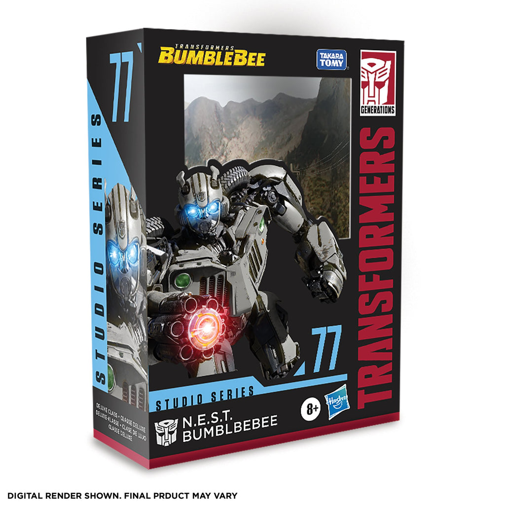 Transformers: Studio Series 77 - Transformers: Bumblebee - Deluxe N.E.S.T. Bumblebee (F0922) Action Figure LOW STOCK