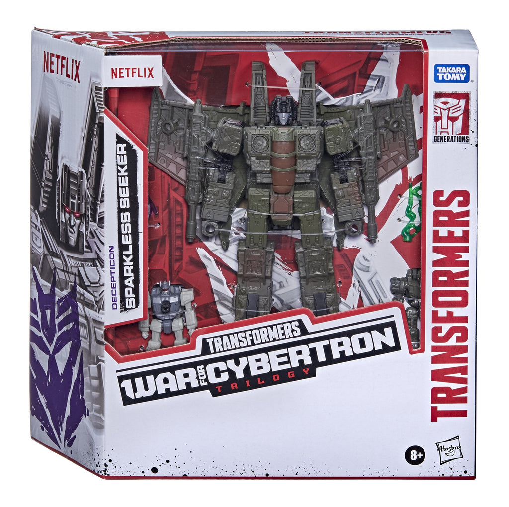 Transformers - War for Cybertron Trilogy Netflix - Decepticon Sparkless Seeker Battle Pack 3 Figures (F0975)