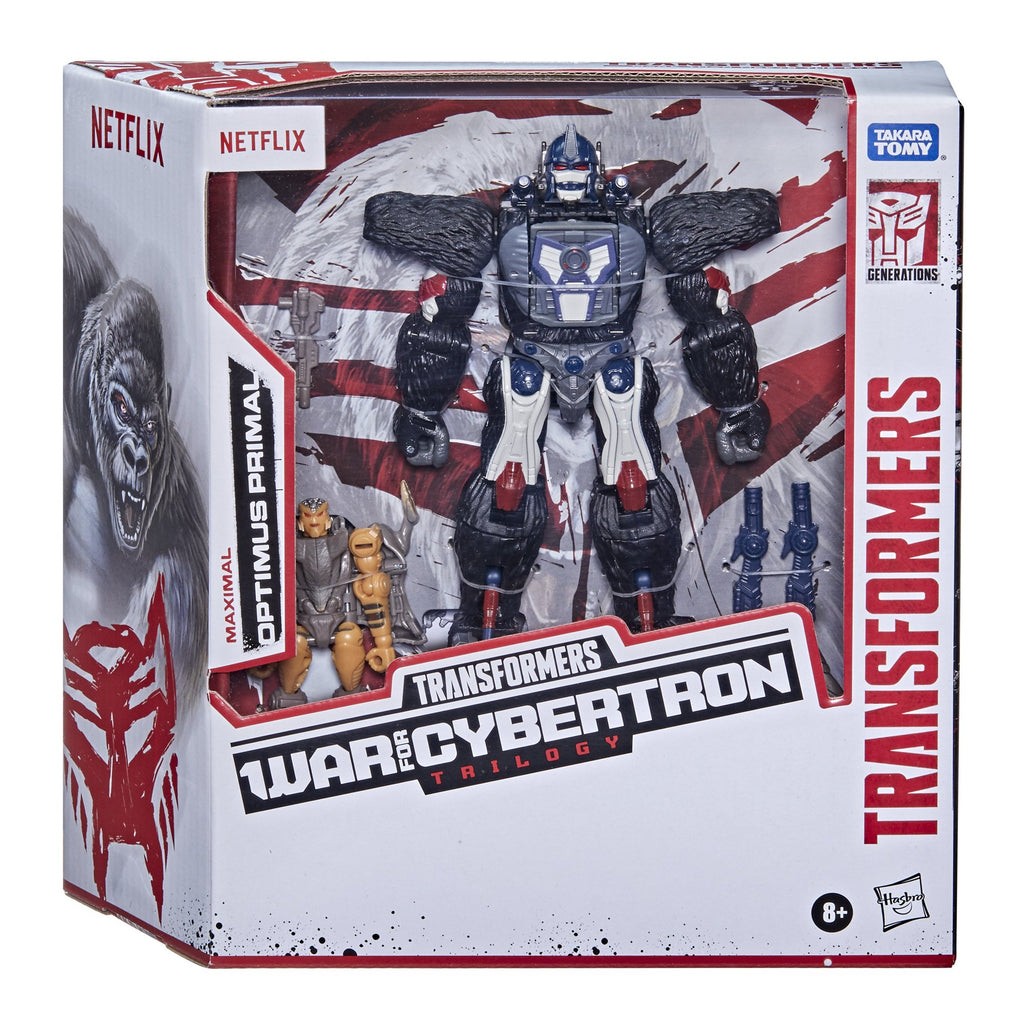 Transformers - War for Cybertron Trilogy Netflix - Maximal Optimus Primal & Rattrap Battle Pack 2 Figures (F0976) LOW STOCK