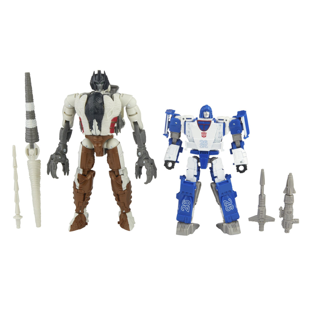 Transformers - War for Cybertron: Kingdom WFC-K40 Battle Across Time - Autobot Mirage & Maximal Grimlock Exclusive (F1209) LOW STOCK