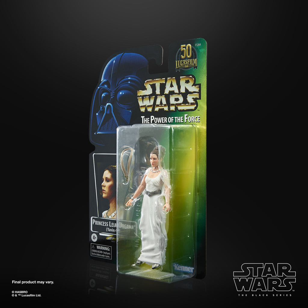 Star Wars: The Power of the Force - Lucasfilm 50th - Princess Leia Organa (Yavin 4) Exclusive Action Figure (F1264) LOW STOCK