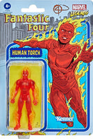 Marvel Legends - Kenner Retro Series - Fantastic Four - Human Torch 3.75-Inch Action Figure (F2655) LAST ONE!