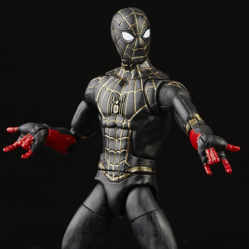 Marvel Legends - Spider-Man (Armadillo BAF) - Black & Gold Suit Spider-Man Action Figure (F3019)