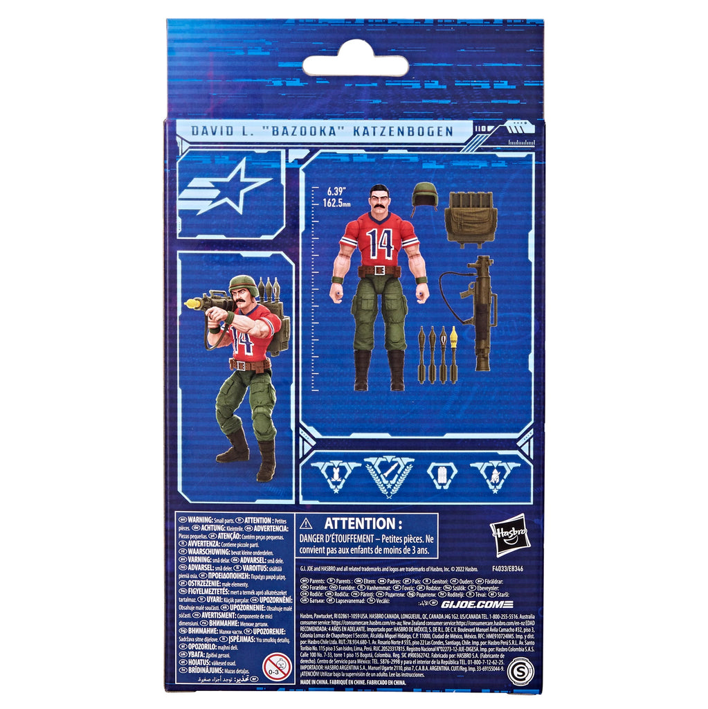 G.I. Joe Classified Series #62 - David L. Bazooka Katzenbogen Action Figure (F4033) LOW STOCK