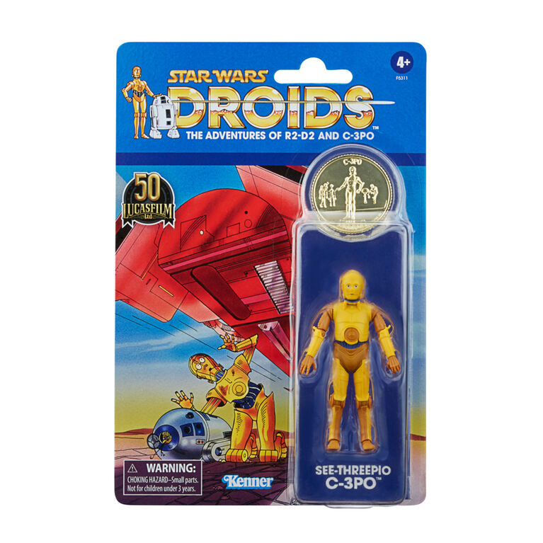 Kenner Star Wars: Droids - The Adventures of R2-D2 & C-3PO (Lucasfilm 50) See-Threepio Figure F5311