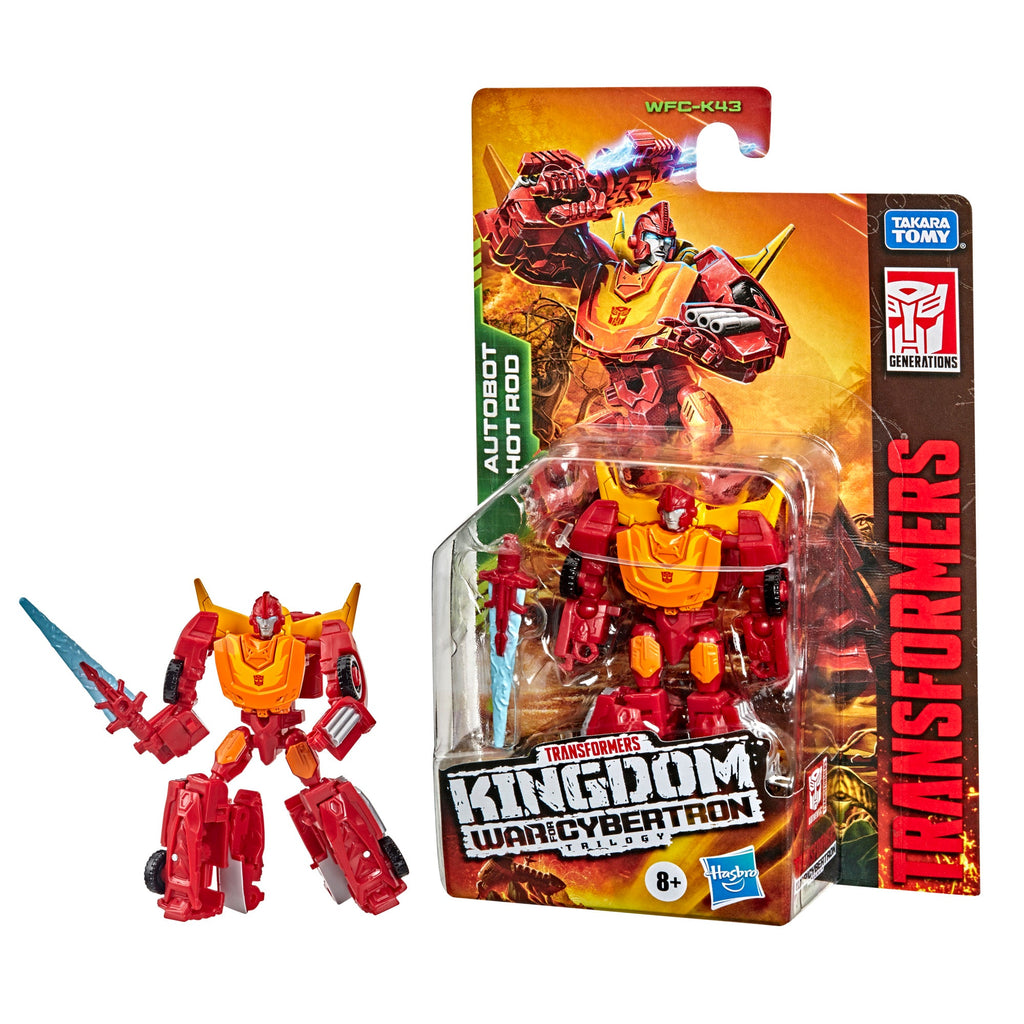 Transformers - War for Cybertron: Kingdom WFC-K43 Core Class Autobot Hot Rod (F5679) Action Figure