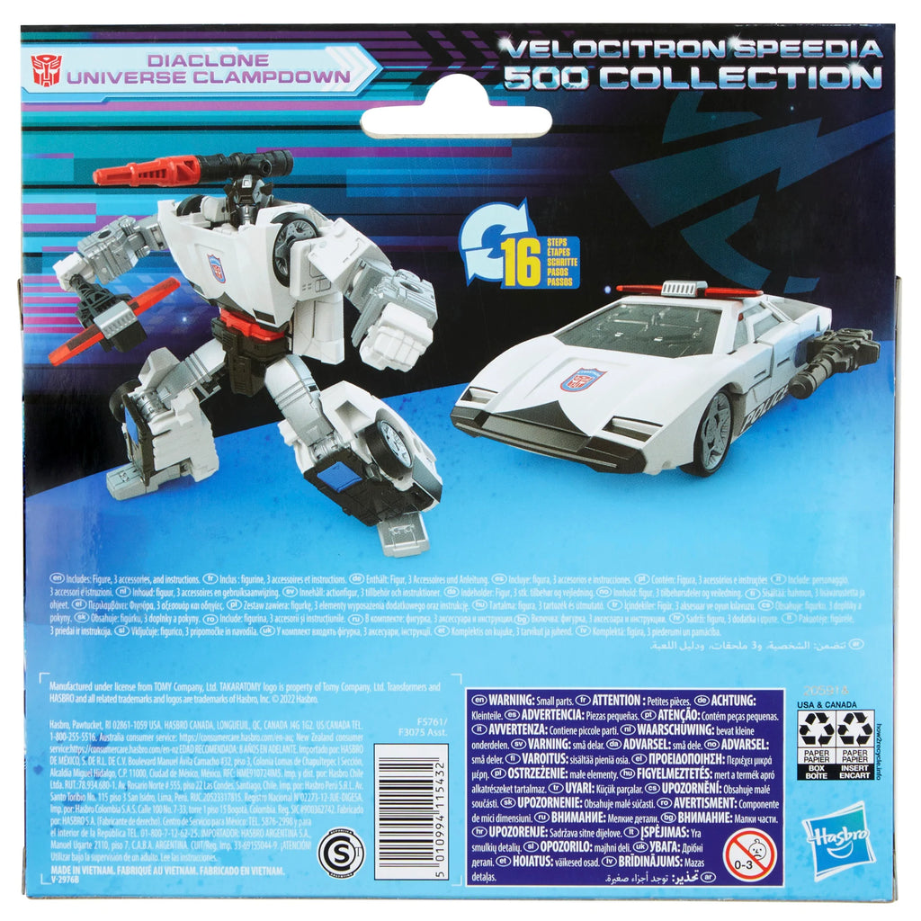 Transformers Legacy Velocitron Speedia 500 Collection Diaclone Universe Clampdown Action Figures (F5761) LAST ONE!