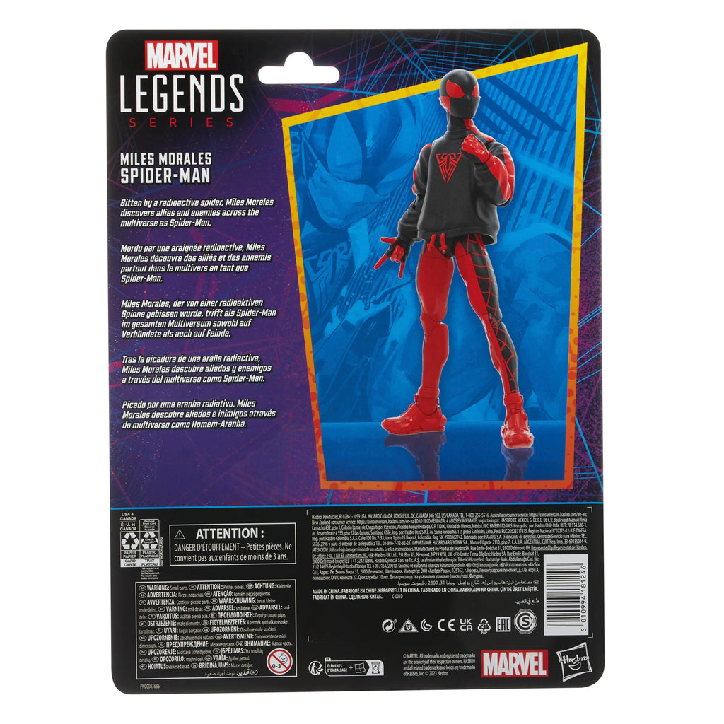 Marvel Legends Retro Collection - Spider-Man - Miles Morales Spider-Man Action Figure (F6571) LOW STOCK