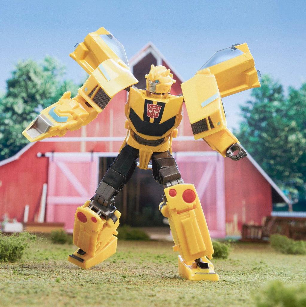 Transformers Earthspark - Dr. Meridian Mandroid BAF - Deluxe Bumblebee Action Figure (F6732)