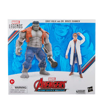 Marvel Legends Series - Avengers 60th Anniversary - Gray Hulk and Dr. Bruce Banner Action Figure (F7084) LAST ONE!