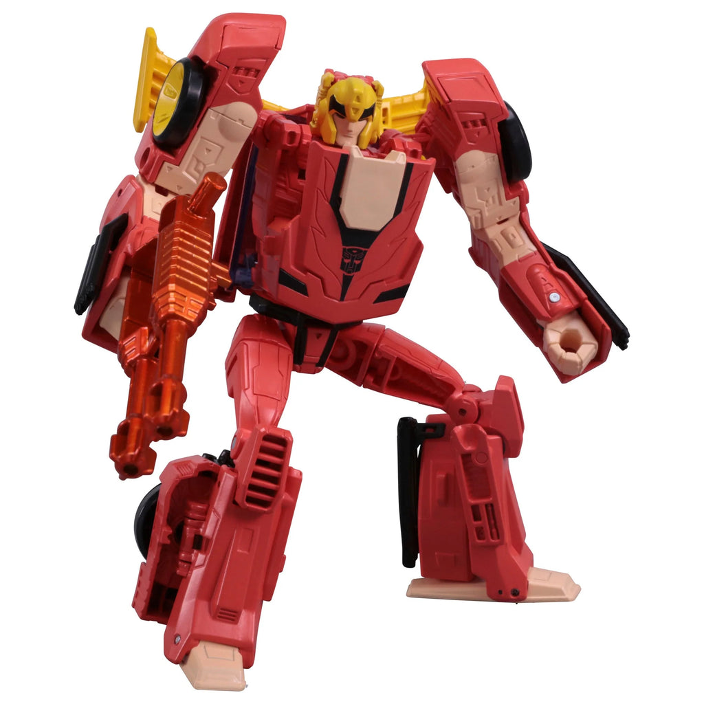 Transformers Collaborative x Street Fighter II (35th Anniversary) Autobot Hot Rod [Ken] vs Arcee [Chun-Li] Figures F7679 LAST ONE!