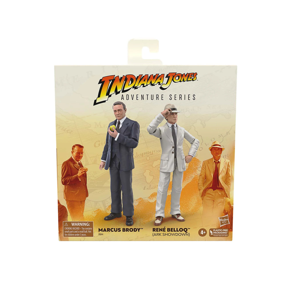 Indiana Jones Adventure Series - Marcus Brody & René Belloq (Ark Showdown) Action Figure 2-Pack (F8844)