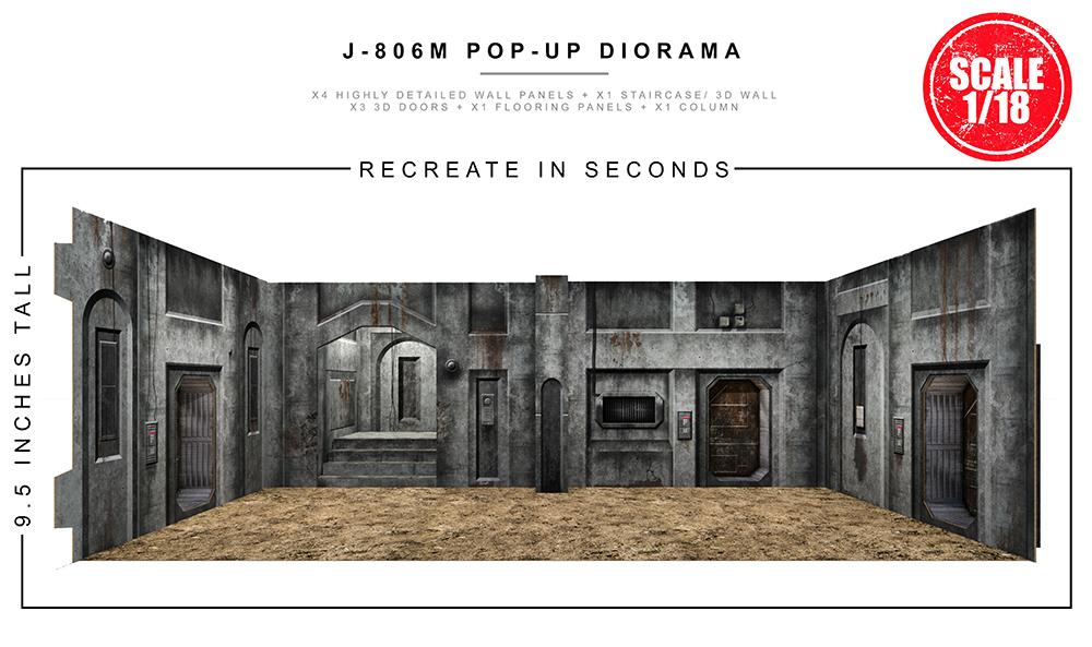 Extreme-Sets J-806M Pop-Up Diorama 1:18 (for 3.75 inch scale action figures) Playset LAST ONE!