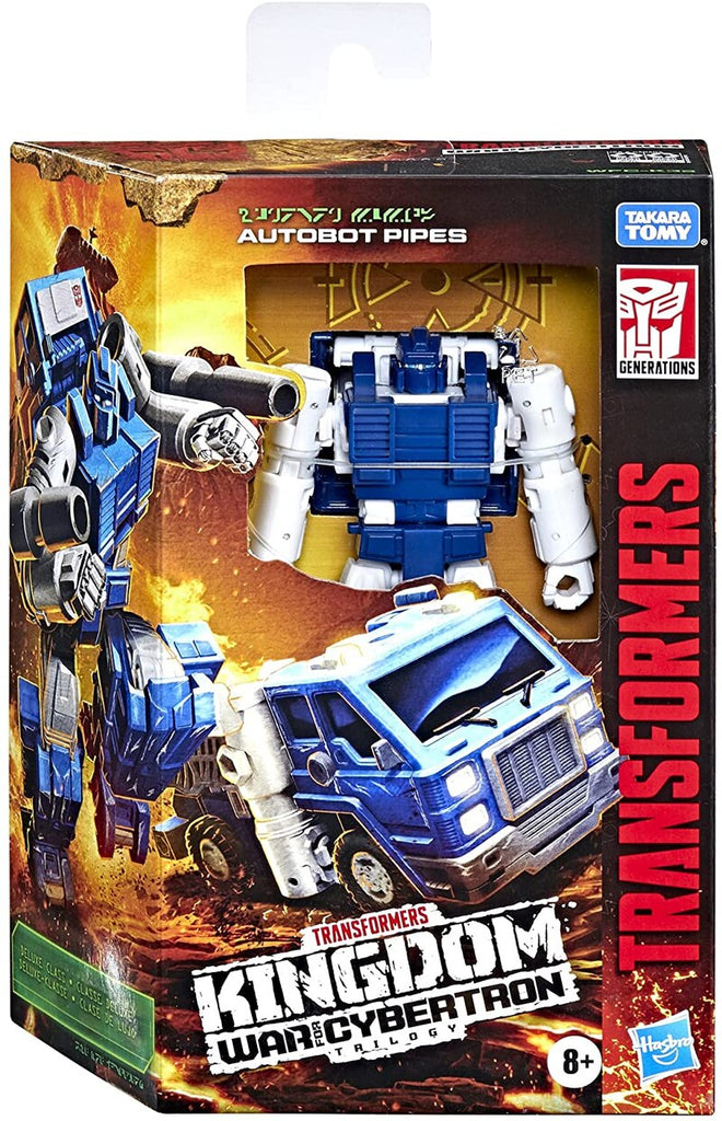 Transformers - War for Cybertron: Kingdom WFC-K32 Deluxe Autobot Pipes Action Figure (F0682)