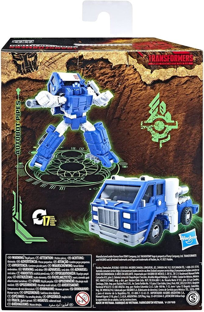 Transformers - War for Cybertron: Kingdom WFC-K32 Deluxe Autobot Pipes Action Figure (F0682)