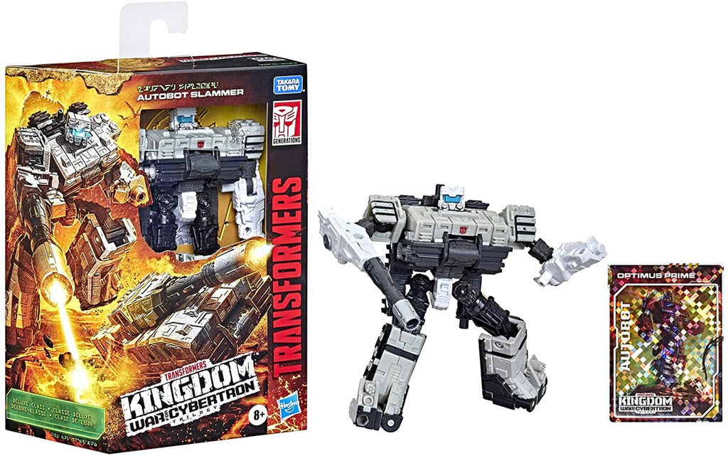 Transformers - War for Cybertron: Kingdom WFC-K33 Deluxe Autobot Slammer Action Figure (F0683)