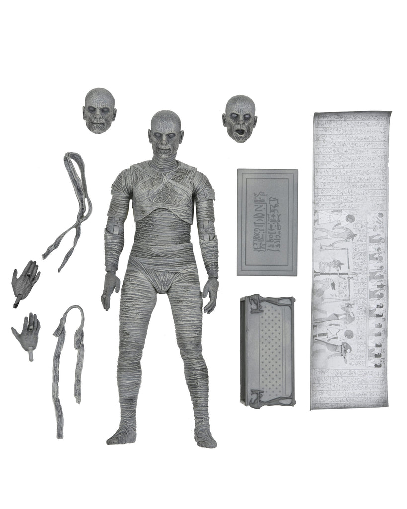 NECA Ultimate Series - The Mummy - Ultimate Mummy (B&W Version) Action Figure (04812) LOW STOCK