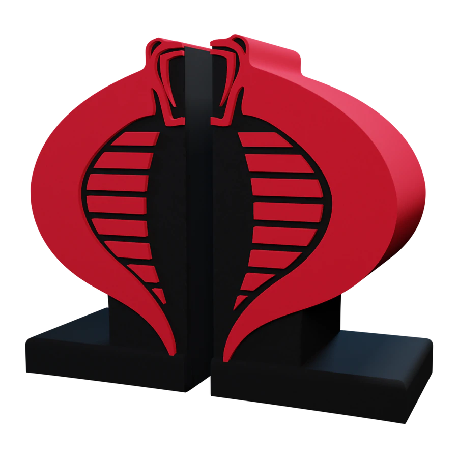 Icon Heroes - G.I. Joe - Cobra Logo Bookends (31541) LAST ONE!