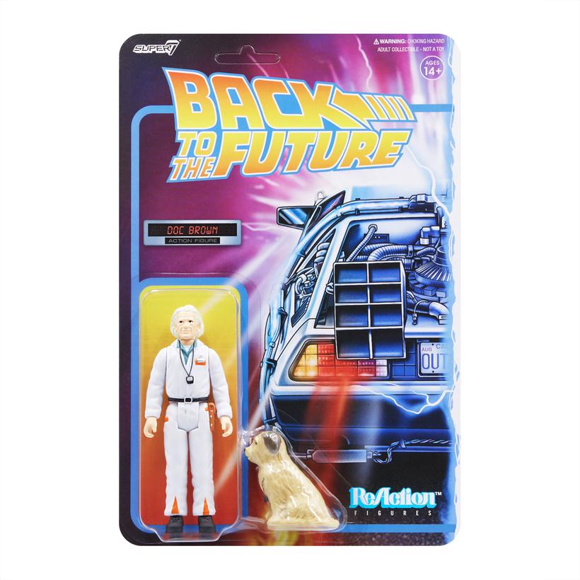Super7 ReAction Figures - Back to the Future - Doc Brown and Copernicus (Dog) Action Figures (03927) LOW STOCK