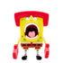 Super7 ReAction Figures - SpongeBob SquarePants - Kah-Rah-Tay SpongeBob Action Figure (81108)