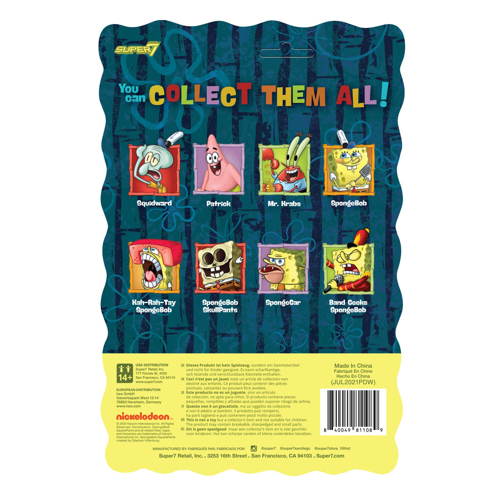 Super7 ReAction Figures - SpongeBob SquarePants - Kah-Rah-Tay SpongeBob Action Figure (81108)