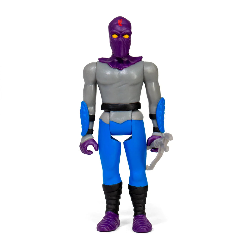 Super7 ReAction Figures - Teenage Mutant Ninja Turtles - Foot Soldier (Shell Biter Weapon) Action Figure (80226) LOW STOCK
