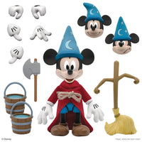 Super7 Ultimates - Disney Fantasia Sorcerer\'s Apprentice (Mickey Mouse) Action Figure (81064) LOW STOCK