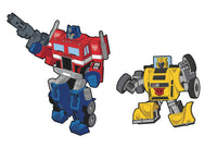 Transformers Enamel Pins - Optimus Prime X Bumblebee Retro Pin Set (32685) LAST ONE!