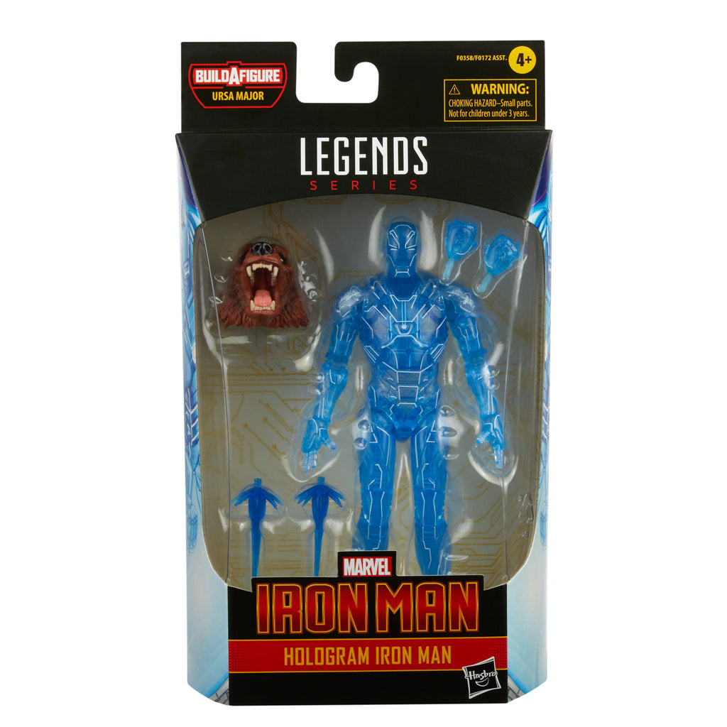 Marvel Legends - Iron Man (Ursa Major BAF) Hologram Iron Man Action Figure (F0358)