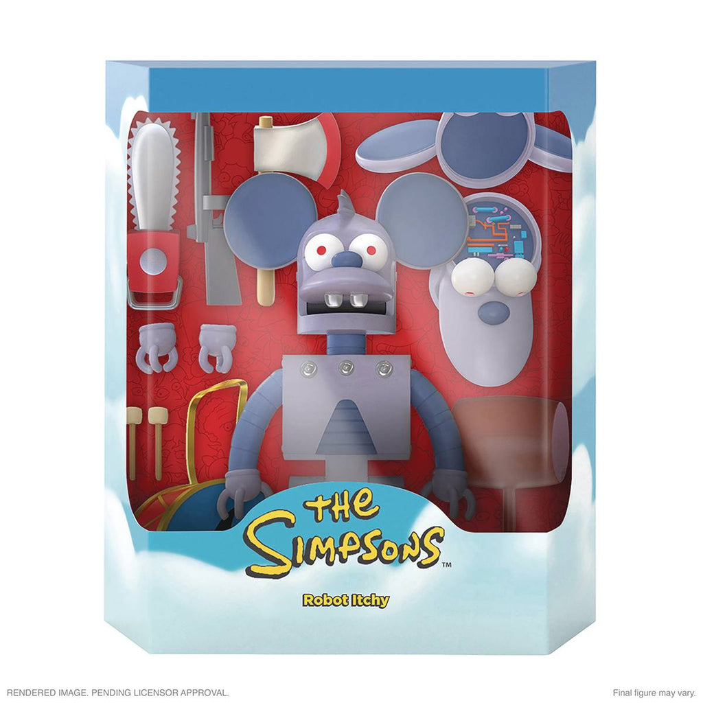 Super7 Ultimates - The Simpsons (Wave 1) Robot Itchy Action Figure (81740) LOW STOCK