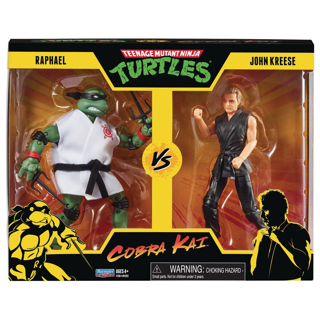 Teenage Mutant Ninja Turtles X Cobra Kai - Raphael vs John Kreese Action Figures (81292) LOW STOCK