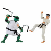 Teenage Mutant Ninja Turtles X Cobra Kai - Michelangelo vs Daniel Larusso Action Figures (81293)