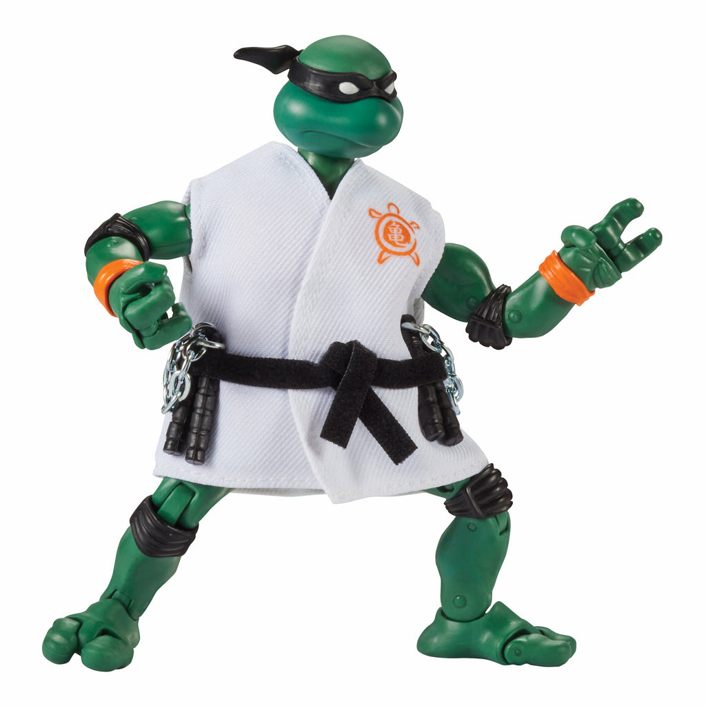 Teenage Mutant Ninja Turtles X Cobra Kai - Michelangelo vs Daniel Larusso Action Figures (81293)