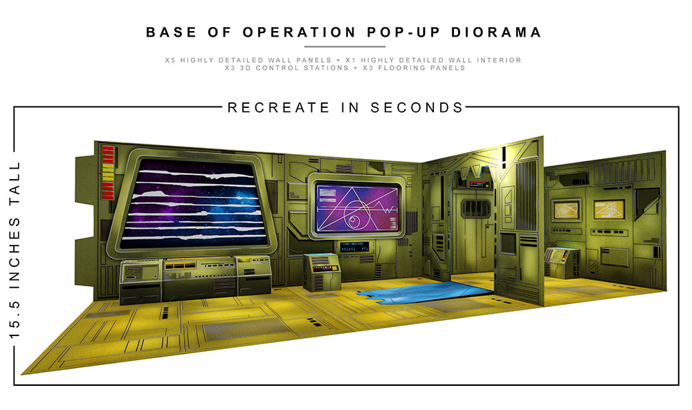 Extreme-Sets Base of Operation Pop-up Diorama 1:12 (for 6-7 inch scale action figures) Playset (EXS0036) LOW STOCK