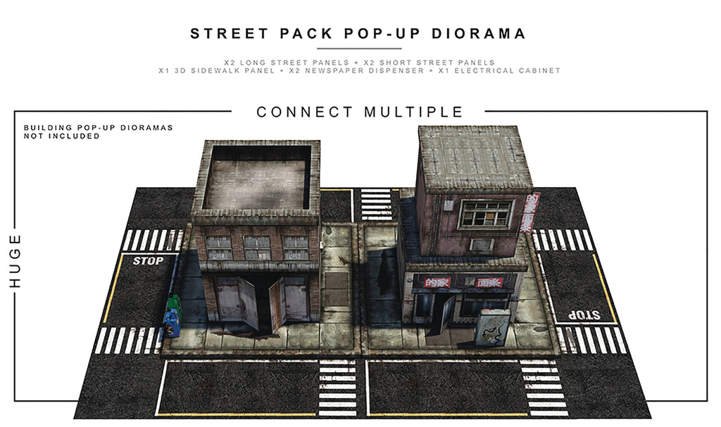 Extreme-Sets Street Pack Pop-up Diorama 1:12 (for 6-7 inch scale action figures) Playset (EXS0128) LOW STOCK