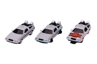 Jada: Nano - Hollywood Rides - Back to the Future 1/2/3 - Time Machine Diecast Vehicle 3-Pack (31583)