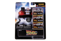 Jada: Nano - Hollywood Rides - Back to the Future 1/2/3 - Time Machine Diecast Vehicle 3-Pack (31583)