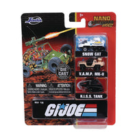 Jada Nano Hollywood Rides NV-18 G.I. Joe: Snow Cat, V.A.M.P. MK-II & H.I.S.S. Tank Die-Cast Vehicles 32083