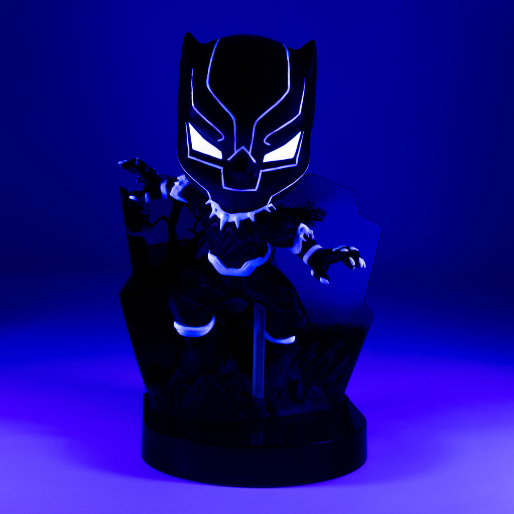 The Loyal Subjects Superama - Black Panther (Glowing Vibranium Suit) PX Limited Edition Diorama LOW STOCK