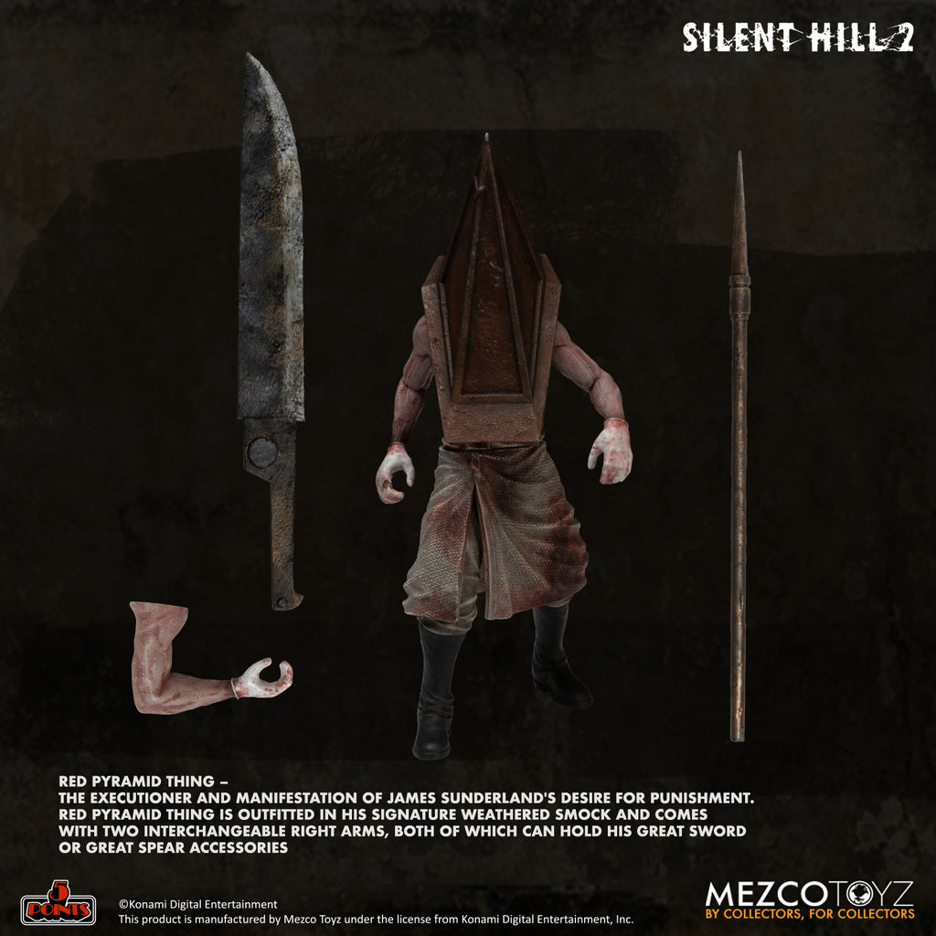 Mezco Toyz: 5 Points - Silent Hill 2: Red Pyramid Thing & Bubble Head Nurse - Deluxe Boxed Set 18115 LOW STOCK