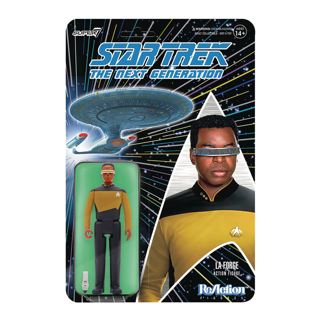 Super7 ReAction - Star Trek: Next Generation - Chief Engineer, Lt. Commander Geordi La Forge Figure (81537) LAST ONE!