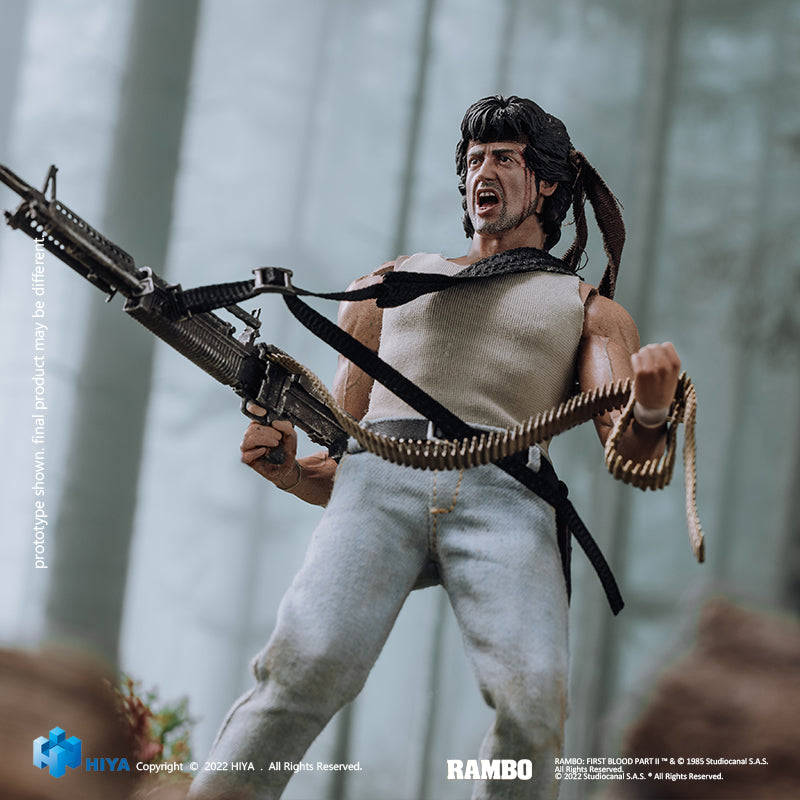Hiya Toys - Exquisite Super - Rambo: First Blood Part II Action Figure (20203)